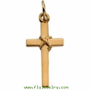 14K Yellow Gold Cross Pendant