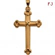 14K Yellow Gold Cross Pendant