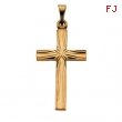 14K Yellow Gold Cross Pendant