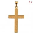 14K Yellow Gold Cross Pendant