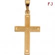 14K Yellow Gold Cross Pendant