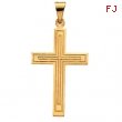 14K Yellow Gold Cross Pendant