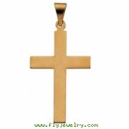 14K Yellow Gold Cross Pendant