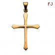 14K Yellow Gold Cross Pendant