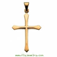 14K Yellow Gold Cross Pendant