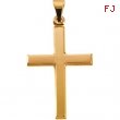 14K Yellow Gold Cross Pendant