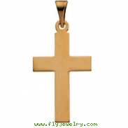 14K Yellow Gold Cross Pendant