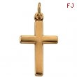 14K Yellow Gold Cross Pendant