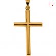 14K Yellow Gold Cross Pendant