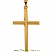 14K Yellow Gold Cross Pendant