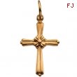 14K Yellow Gold Cross Pendant