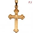 14K Yellow Gold Cross Pendant