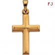 14K Yellow Gold Cross Pendant