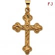 14K Yellow Gold Cross Pendant