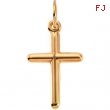 14K Yellow Gold Cross Pendant