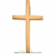 14K Yellow Gold Cross Pendant