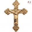 14K Yellow Gold Crucifix Lapel Pin