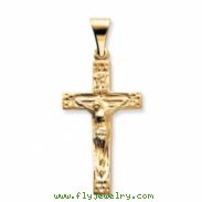 14K Yellow Gold Crucifix Pendant