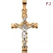 14K Yellow Gold Crucifix Pendant