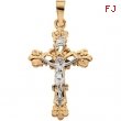 14K Yellow Gold Crucifix Pendant