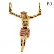 14K Yellow Gold Crucifix Pendant