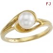 14K Yellow Gold Cultured Pearl Ring