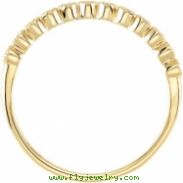 14K Yellow Gold Diamond Anniversary Band