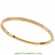 14K Yellow Gold Diamond Bangle Bracelet