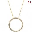 14K Yellow Gold Diamond Necklace