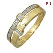 14K Yellow Gold Diamonds Ring