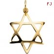 14K Yellow Gold Domed Star Of David