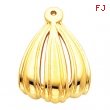 14K Yellow Gold Earring Jacket