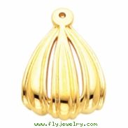14K Yellow Gold Earring Jacket