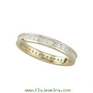 14K Yellow Gold Eternity Diamond Band