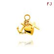 14K Yellow Gold Faith, Hope & Charity Charm