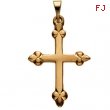 14K Yellow Gold Fancy Cross Pendant