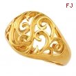 14K Yellow Gold Filigree Ring