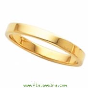 14K Yellow Gold Flat Band