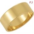 14K Yellow Gold Flat Band