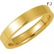 14K Yellow Gold Flat Comfort Fit Band