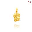 14K Yellow Gold Girl Charm