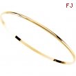 14K Yellow Gold Half Round Bangle Bracelet