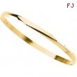 14K Yellow Gold Half Round Bracelet