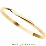 14K Yellow Gold Half Round Bracelet