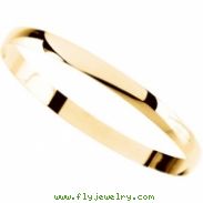 14K Yellow Gold Half Round Bracelet