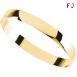 14K Yellow Gold Half Round Bracelet