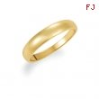 14K Yellow Gold Half Round Tapered Band