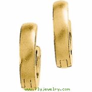 14K Yellow Gold Hinged Earring