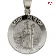 14K Yellow Gold Hollow Round St. Patrick Medal