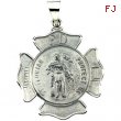 14K Yellow Gold Hollow St. Florian Medal